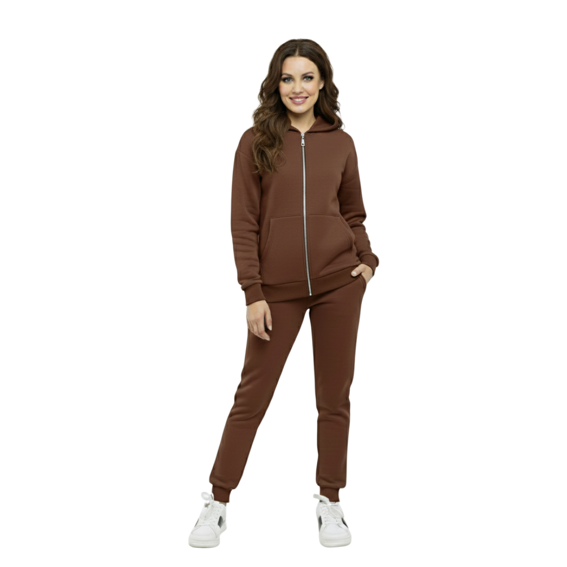 Ladies Zipper Hoodies Suits