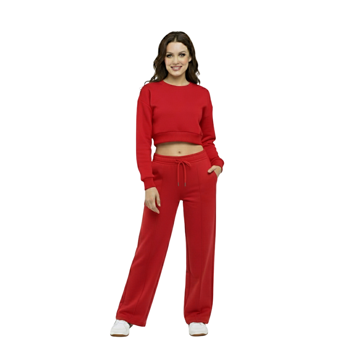 SKM Ladies Crop Sweat Suits