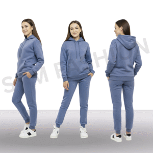 Essential Logo Girls Pullover Track Suit set