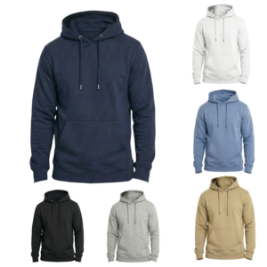 SKM Men's Plain Pullover Hoodie