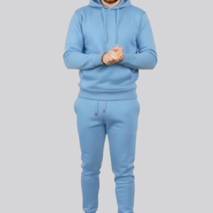 SKM Men's Plain Pullover Hoodie tracksuit set